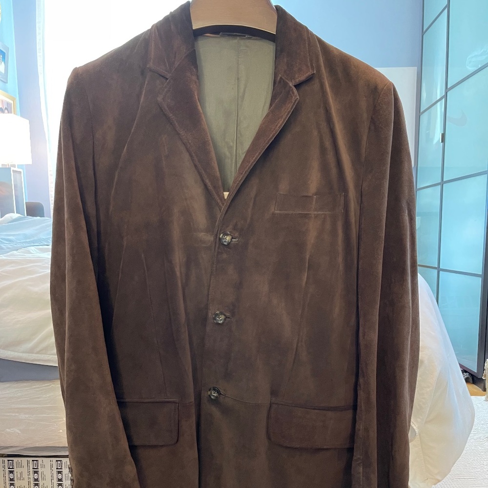 3 Button Banana Republic Suede Jacket/Blazer/Sports Coat